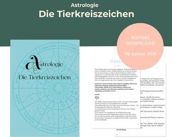 The Zodiac Signs | Astrology for Beginners | 78-Page PDF Overview | Instant Download | Astrology Basics | Cheat Sheet