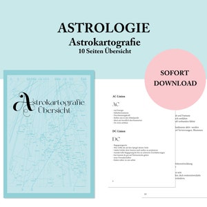 Astrocartography | Astrology for Beginners | 40 Pages PDF Overview | Instant Download | Basics of Astrology | Cheat Sheet