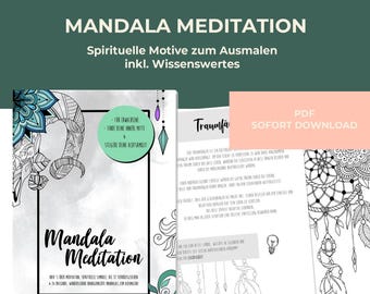 Mandalas A4 PDF | spiritual, zodiac signs, astrology, meditation, coloring sheets