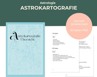 Astrocartography | Astrology for Beginners | 40-Page PDF Overview | Instant Download | Astrology Basics | Cheat Sheet