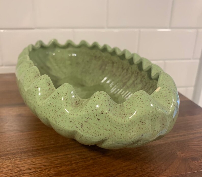 Decorative Bowl In Olive Green Vintage Eugene White Planter Planters Pots Plant Accessories Lifepharmafze Com