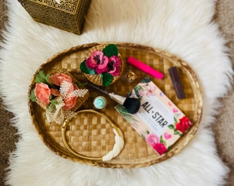 1970’s Polynesian grass trays