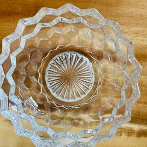 Fostoria candy dish dazzling clear bowl