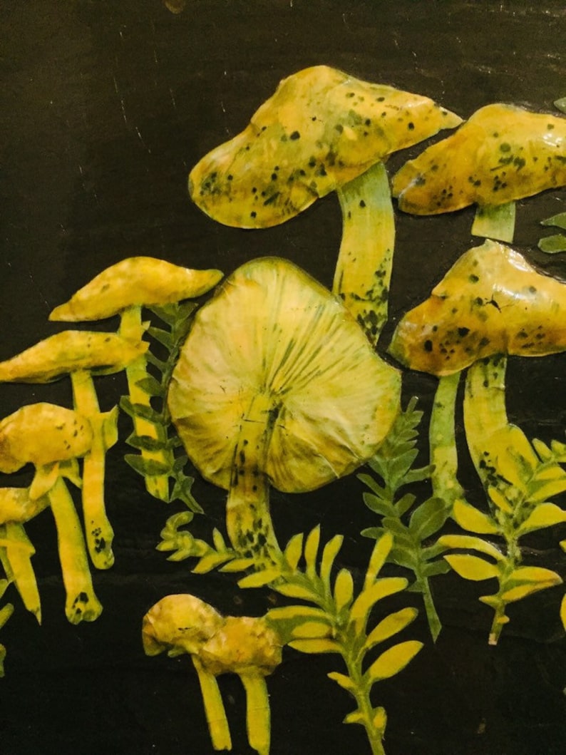 Handmade Mushroom Wall Slate