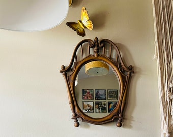 Syroco NY 17” wood mirror, wooden wall mirror