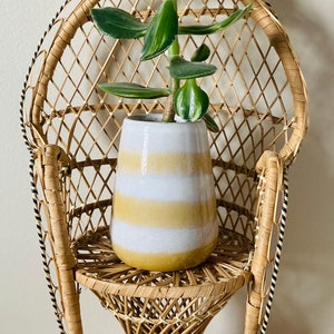 Wicker peacock chair