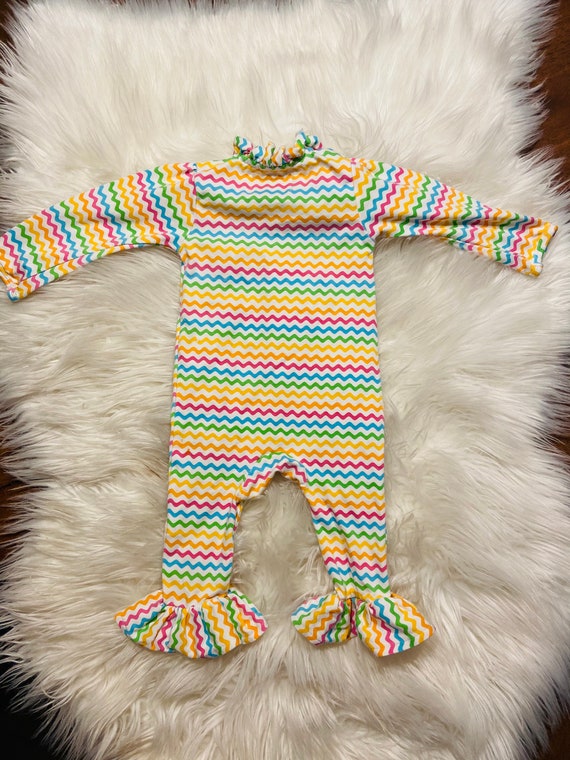 Striped hippie baby outfit - image 2