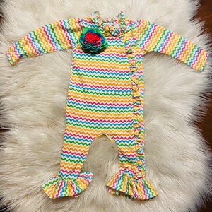 Striped hippie baby outfit