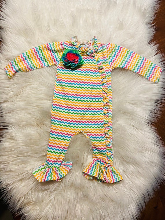 Striped hippie baby outfit