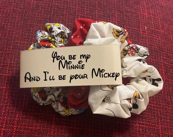 gift set Valentines Otters and rainbows scrunchie bunch set custom message gift,oversized scrunchie pack scrunchie bundle