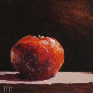 Tangerines Still life, Fruit still life, Fruit art, Fruit painting, Citrus art, Small artwork, Kitchen Original Art Gift Oil painting 4x4 in