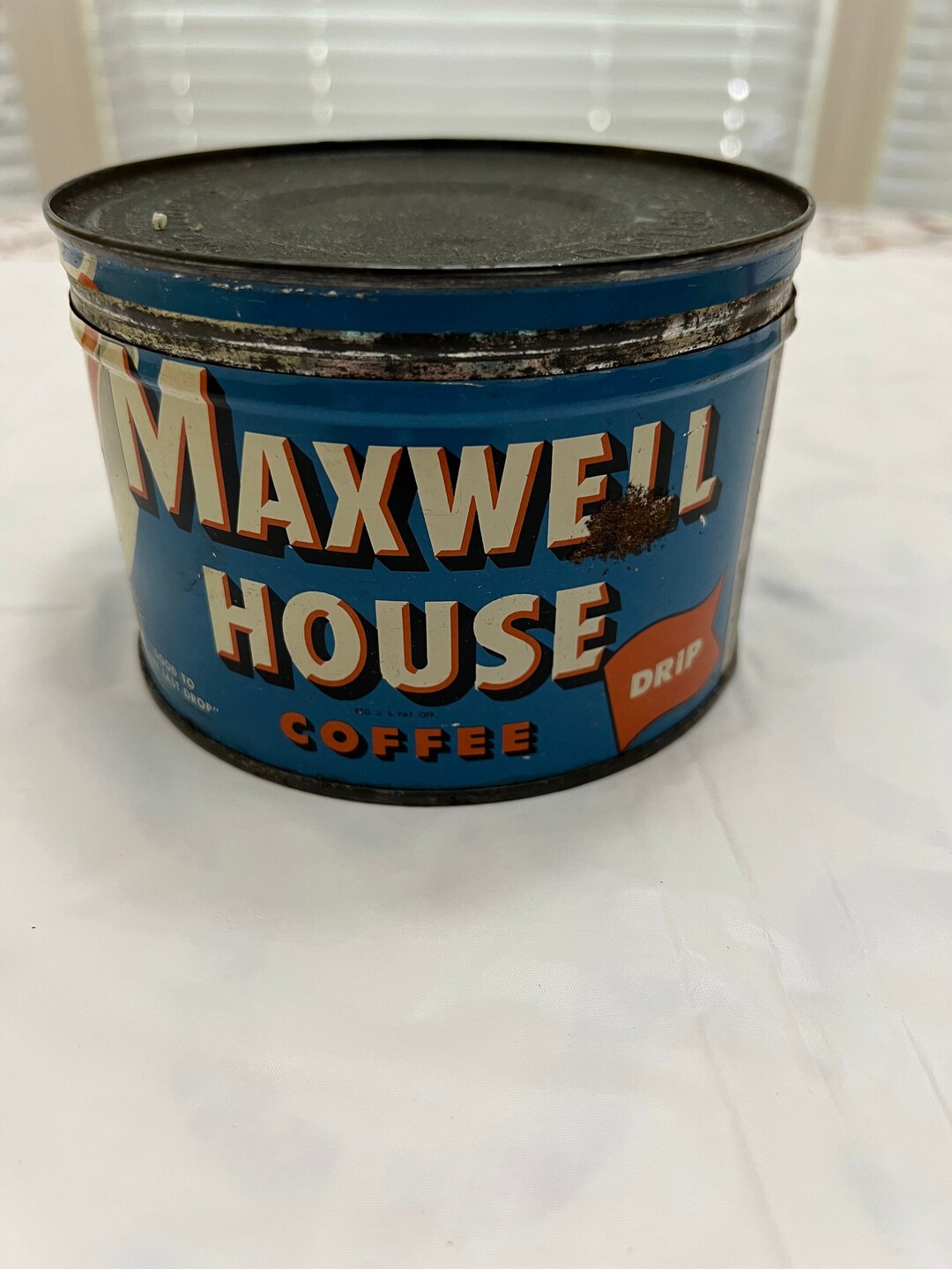 Vintage 1 Lb Maxwell House Coffee Can Tin DRIP GRIND With Etsy