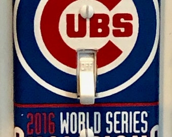 Cubs Home Decor Chicago Cubs World Series Champions Light Switch Cover Plate