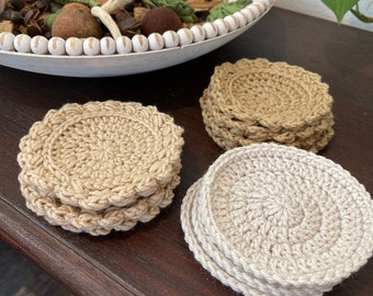 Handcrafted Crochet Coaster Set of 4
