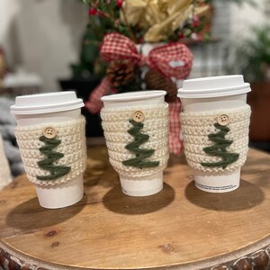 Christmas tree cup cozy