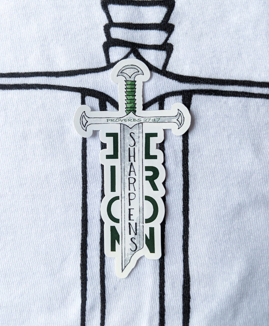 Iron Sharpens Iron Vinyl Sticker - Etsy