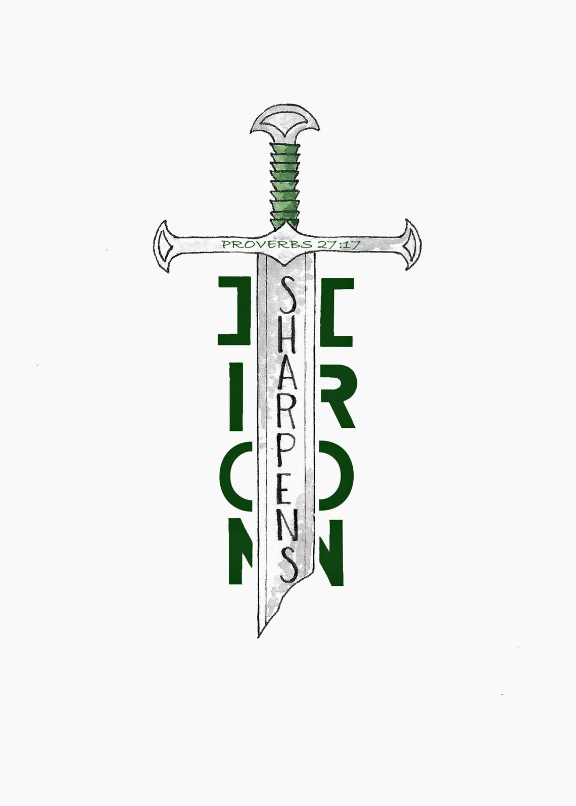 Iron Sharpens Iron Vinyl Sticker - Etsy