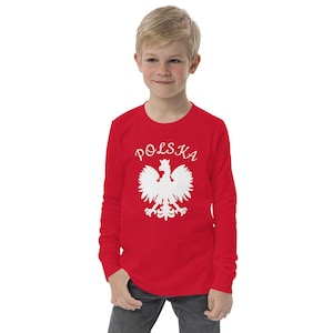 Polen Stolz, polnische Adler Polska, Polen Wappen, Fußballfan, Polen stilvolles Shirt, Polska, polnischer Fußballfan, Polen Langarm,