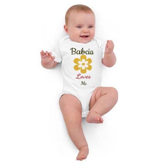 Polish Baby Bodysuit, Babcia Loves Me Onesie, Baby Valentines Outfit, From  Grandma Gift, Gift Idea, Baby Short Sleeve Onesie, Parent Gift 