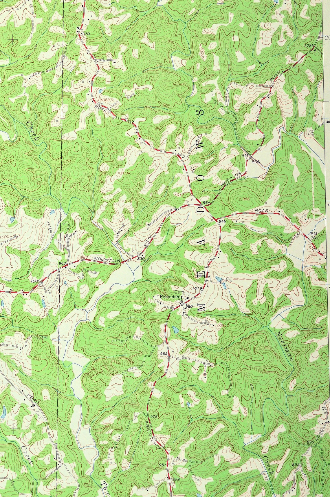 King North Carolina Map of Mount Olive Art Print Wall LARGE Etsy