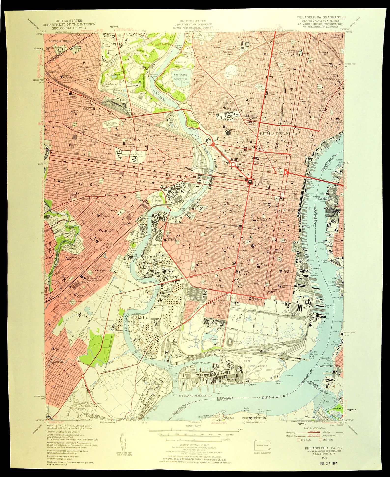 Philadelphia Topographic Map of Philadelphia Pennsylvania Art  Etsy