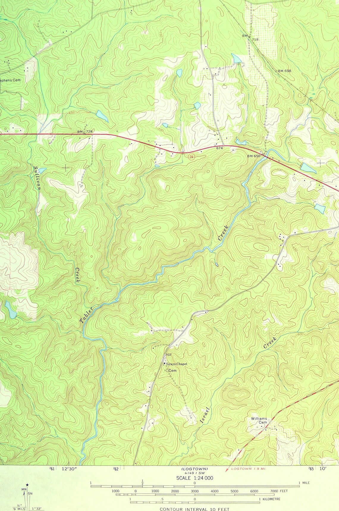 Yatesville Map of The Rock Art Print Wall Decor LARGE Etsy