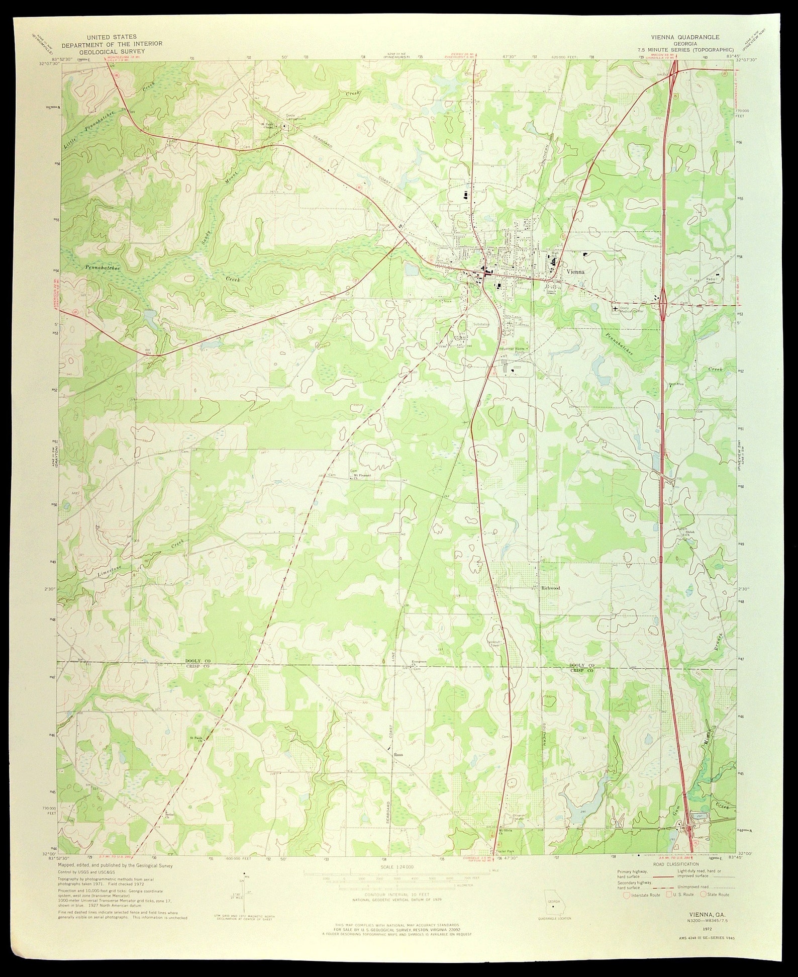 Vienna Map of Richwood Art Print Wall Decor LARGE Etsy