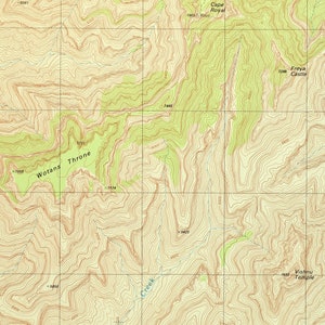Grand Canyon National Park Map of the Grand Canyon Art Print - Etsy
