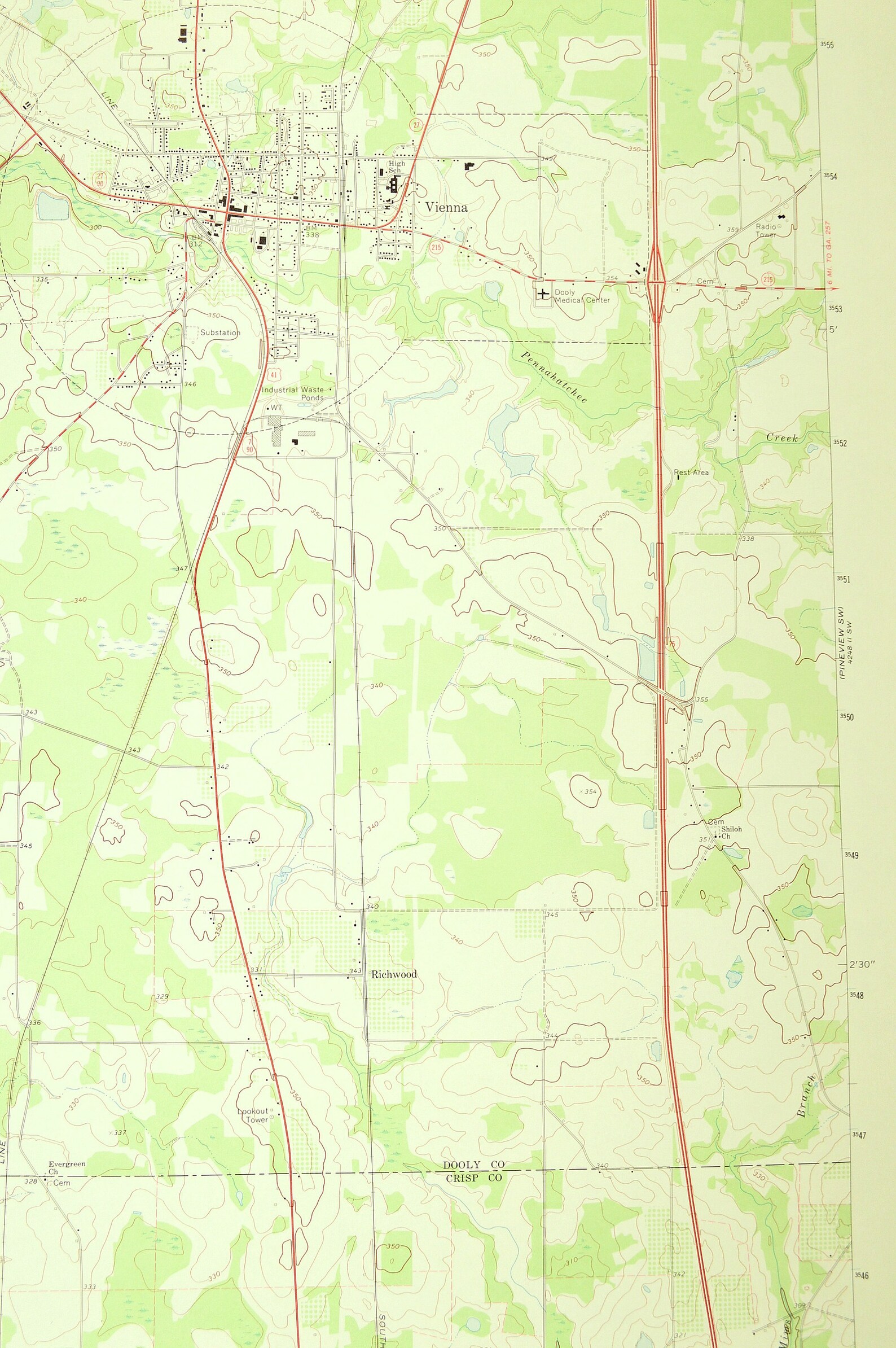 Vienna Map of Richwood Art Print Wall Decor LARGE Etsy