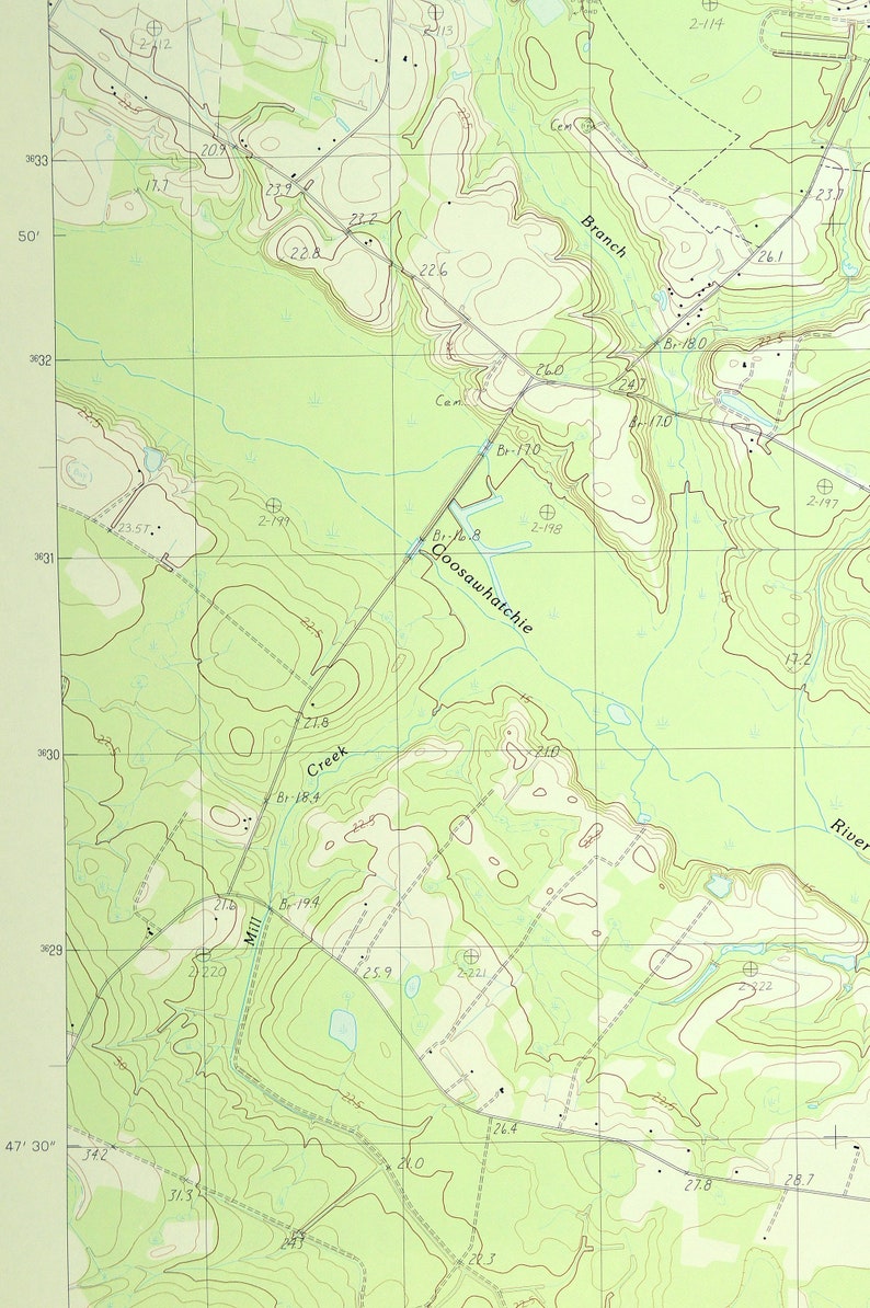 Hampton Map of Varnville South Carolina Art Print Wall Decor Etsy