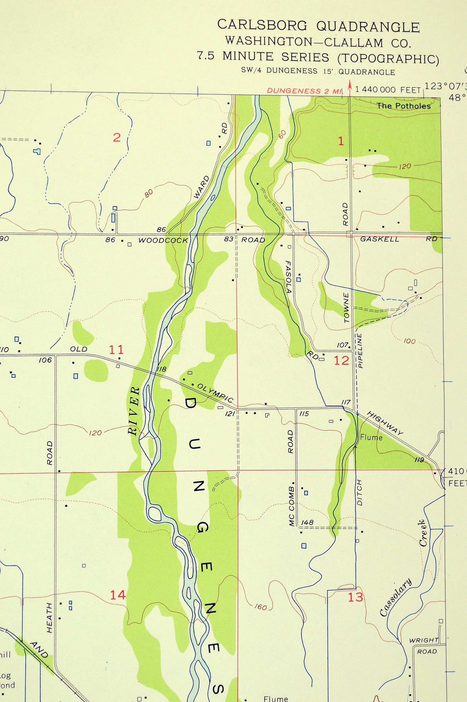 Map of Lost Mountain Washington Print Wall Decor Art Etsy