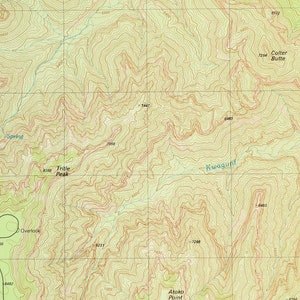 Grand Canyon National Park Map of the Grand Canyon Art Print - Etsy
