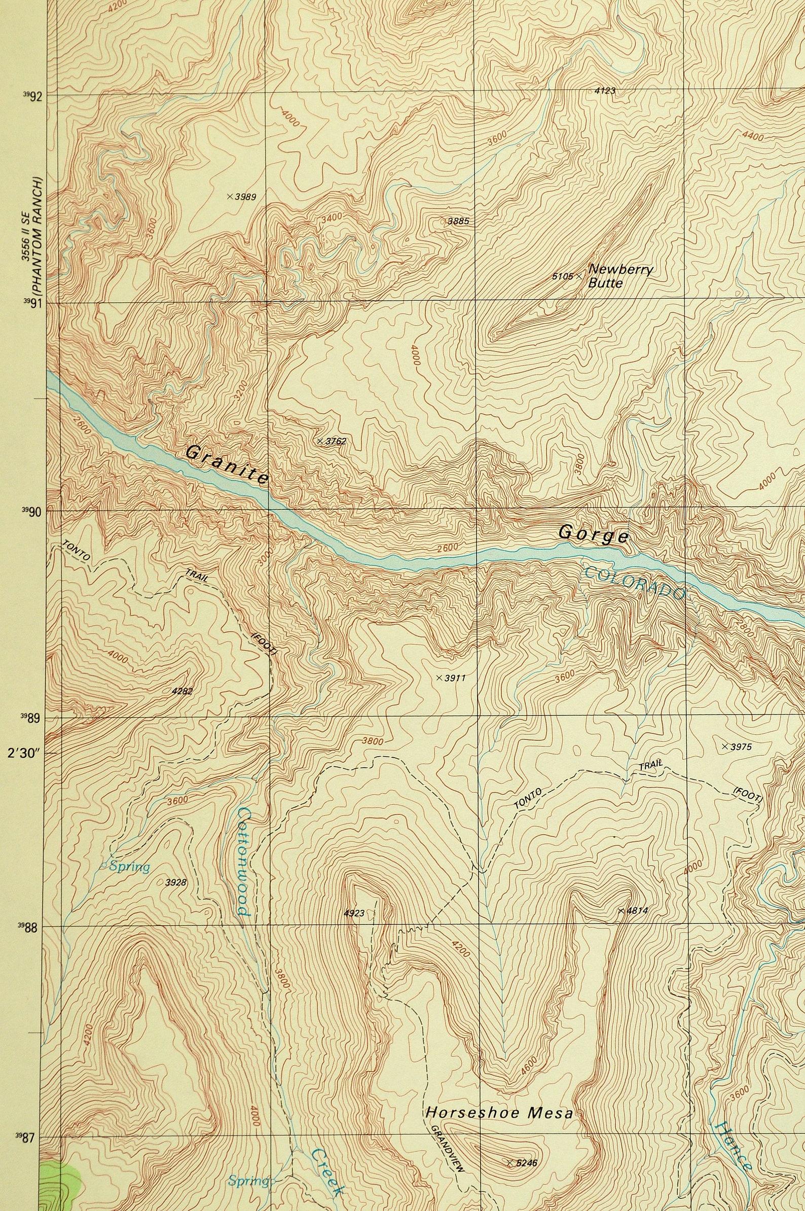 Grand Canyon National Park Map of the Grand Canyon Art Print - Etsy