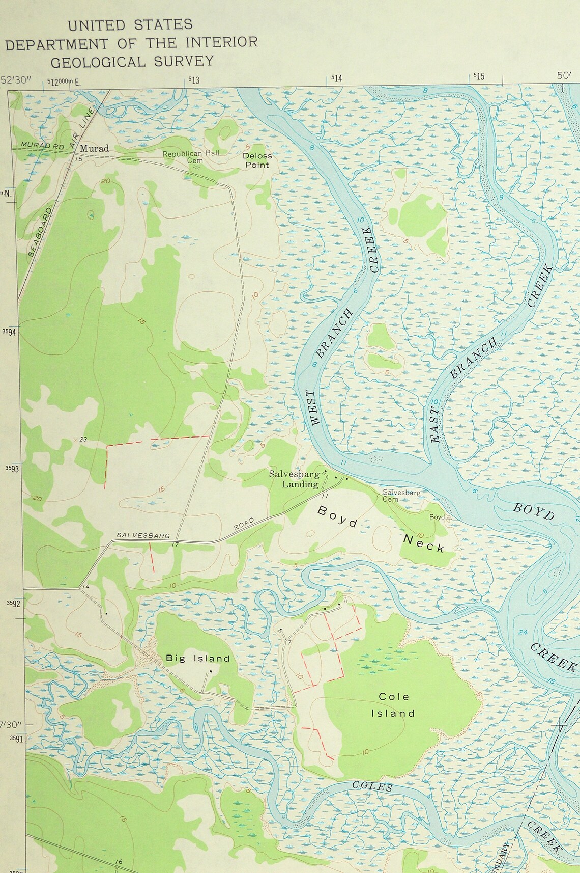 Laurel Bay Map of Port Royal Island South Carolina Wall Art Etsy