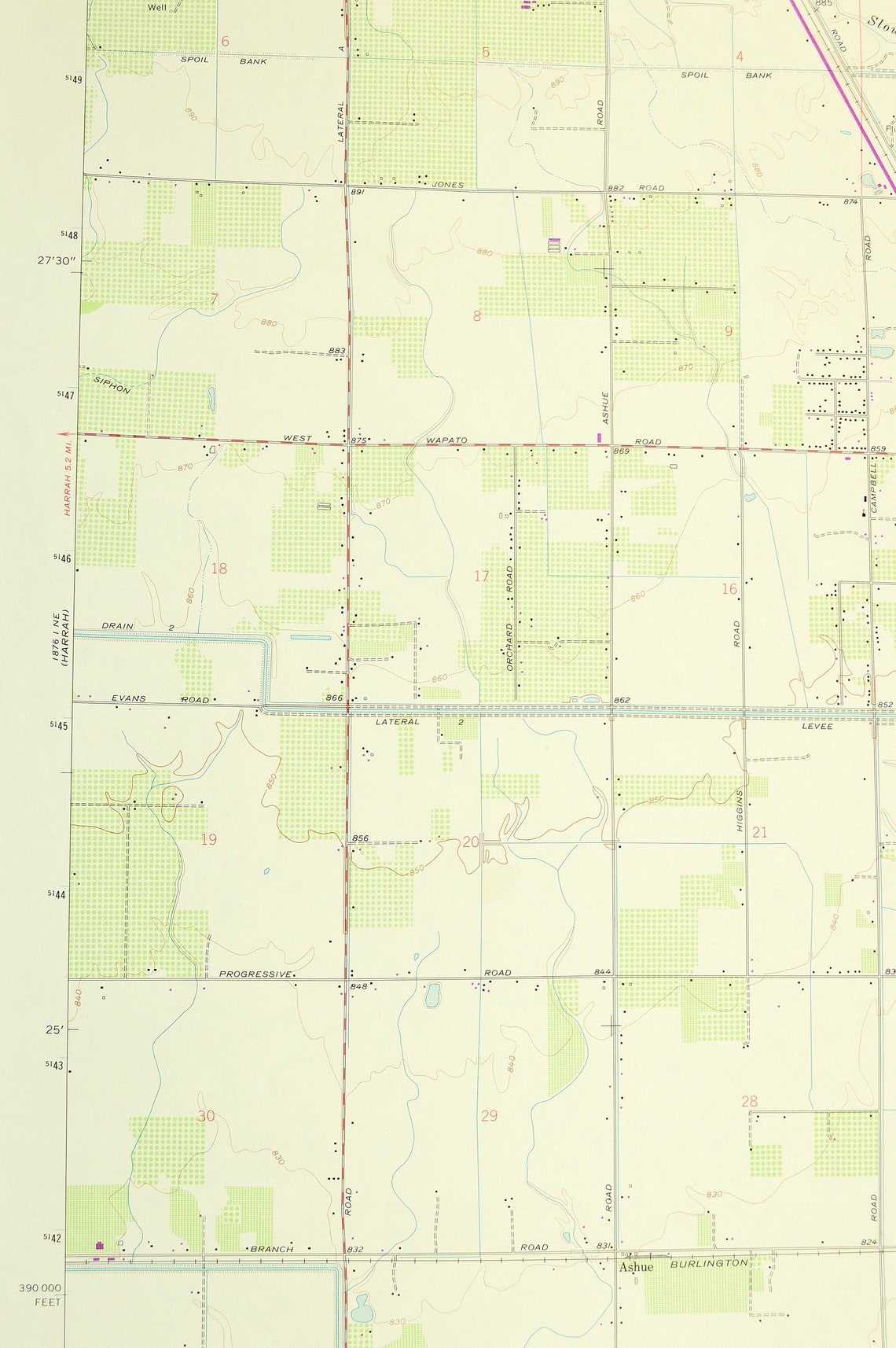 Wapato Map of Yakima County Washington Print Wall Decor LARGE | Etsy