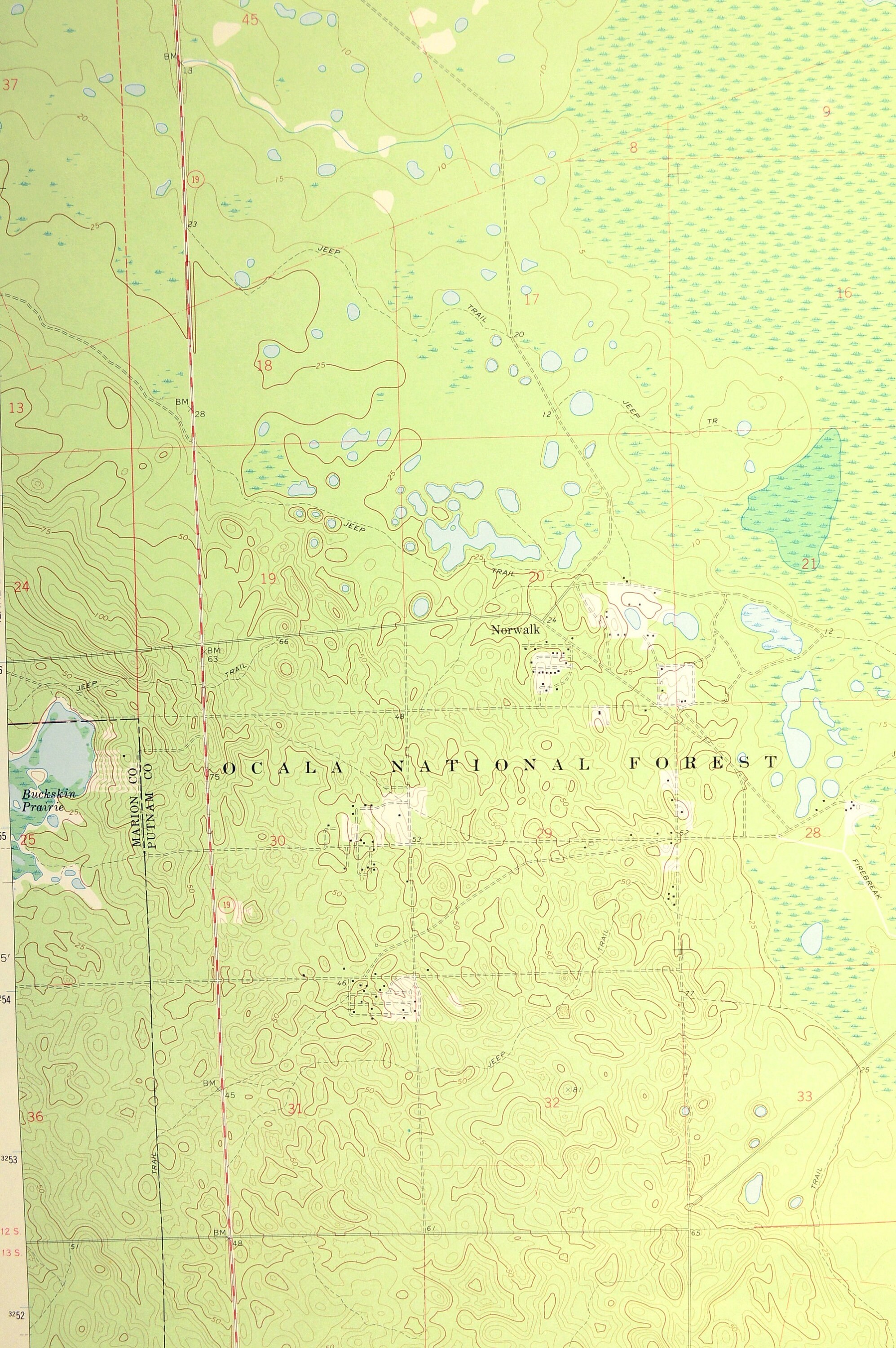 Welaka Map of Fruitland Florida Wall Decor Art LARGE Etsy Nederland