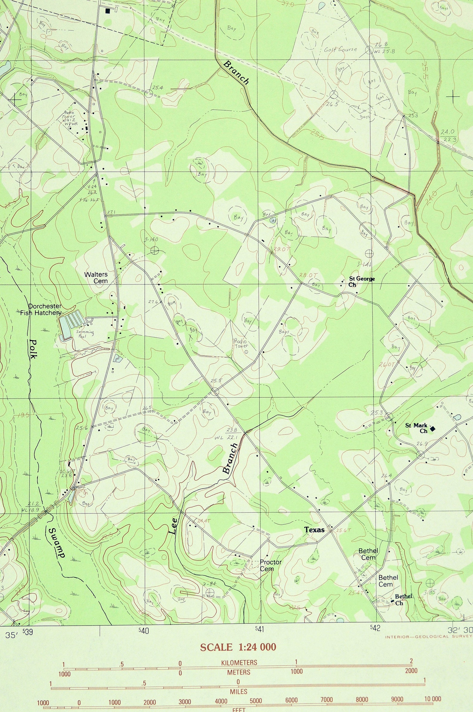 St Map of Hudsontown South Carolina Art Print Wall Etsy