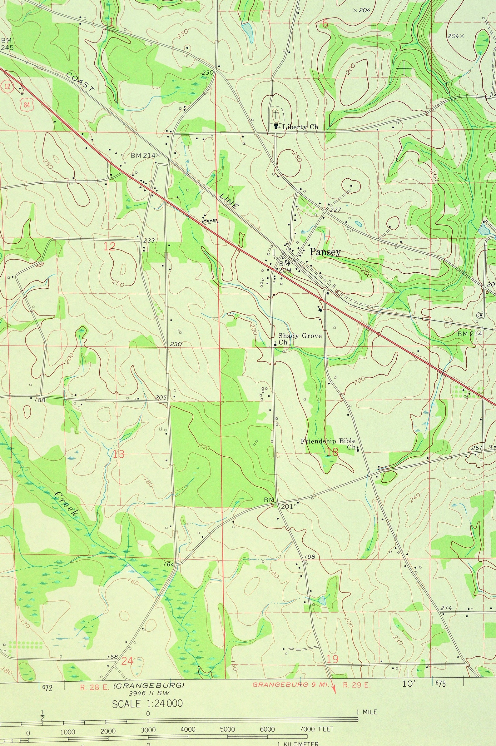 Ashford Map of Houston County Alabama Wall Art Decor LARGE Etsy