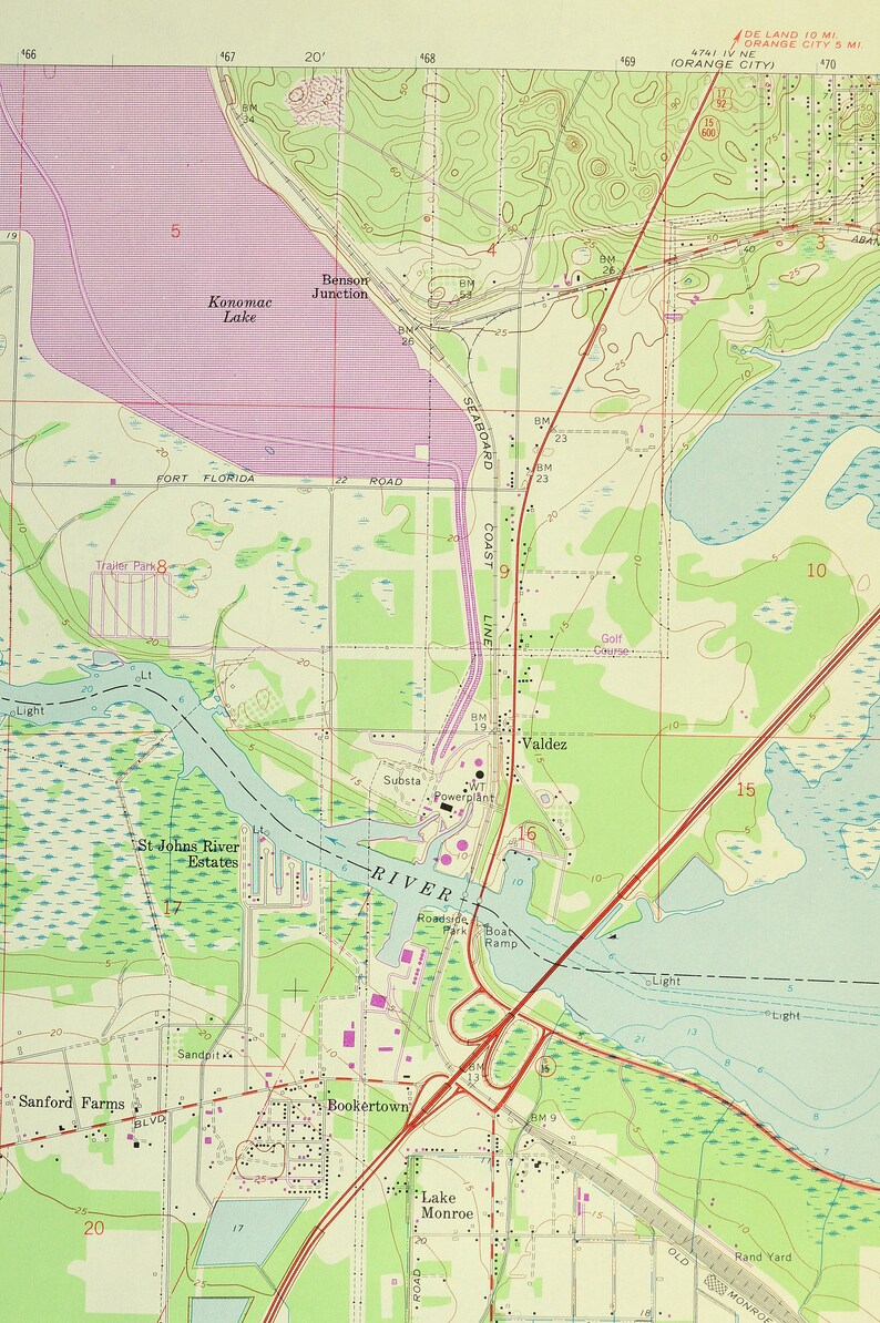 Sanford Map of Lake Monroe Florida - Il 794xN.1848746037 Rjhe 