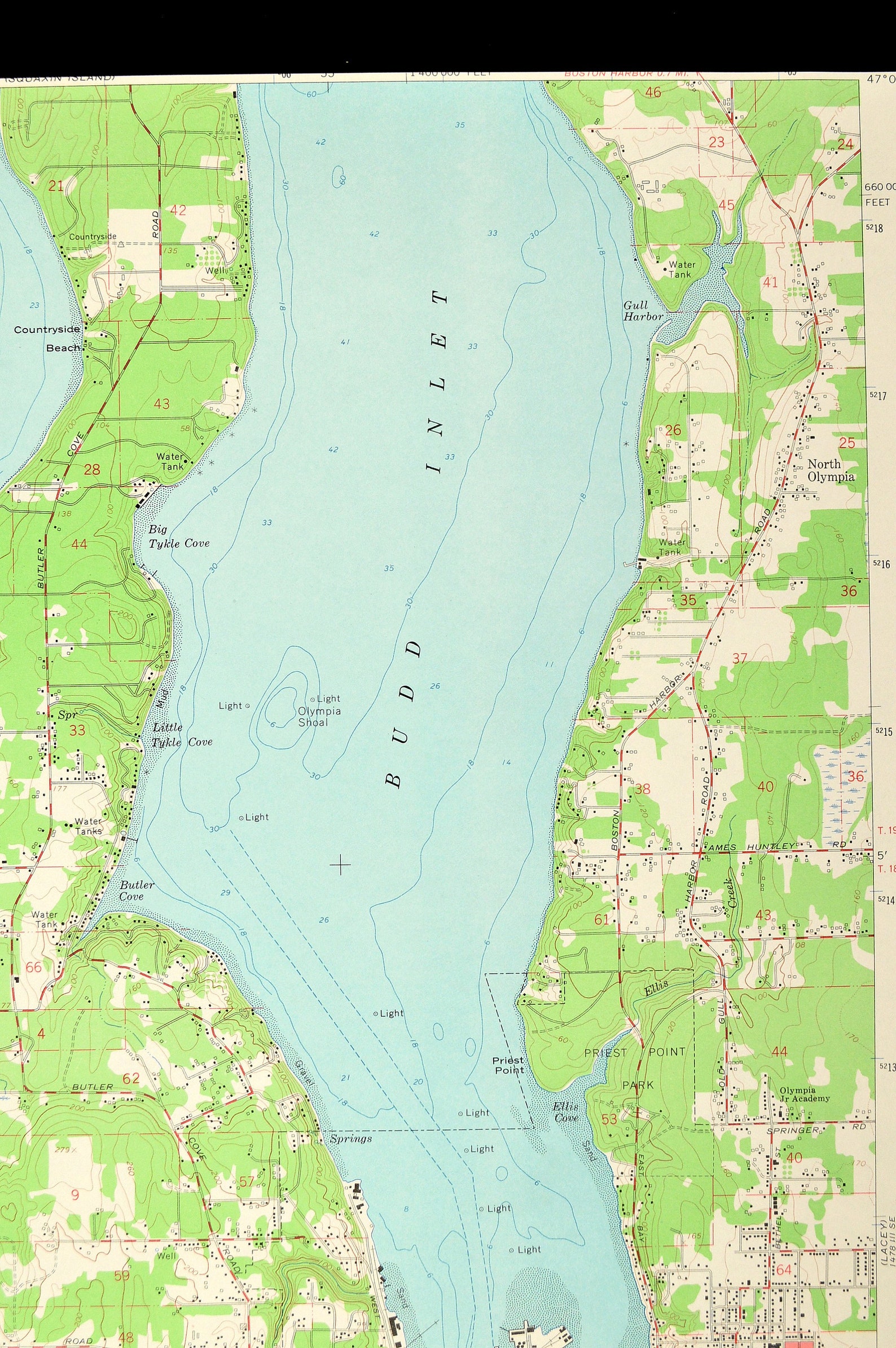 Olympia Tumwater Metro Area Wa Zip Code Maps Basic Map