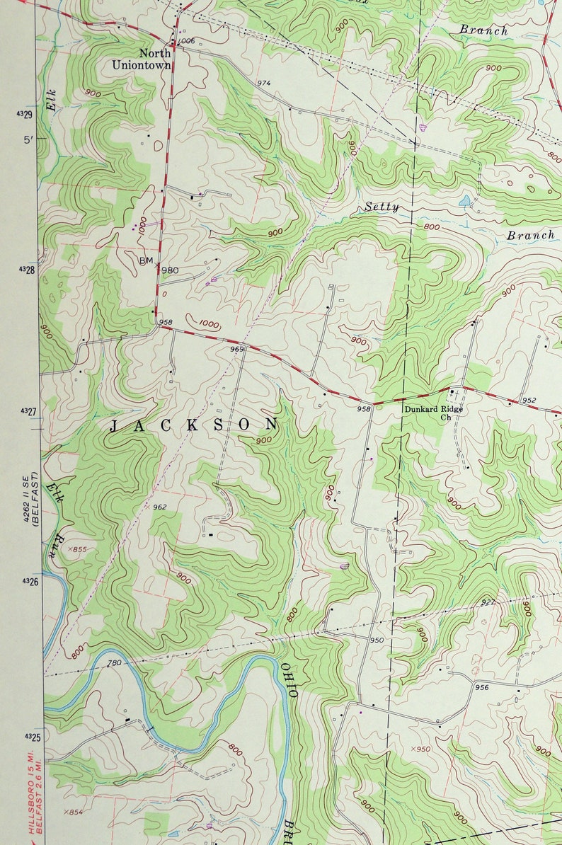 Sinking Spring Map of Serpent Mound State Memorial Ohio Print Etsy