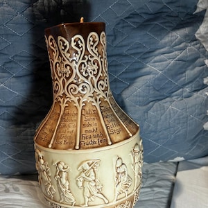 W. Daley vintage pottery stein pitcher