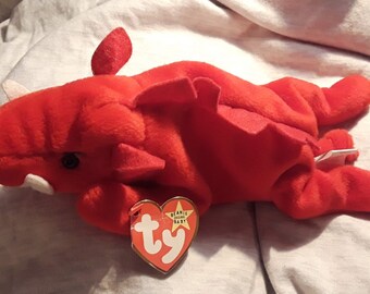 red pig beanie baby