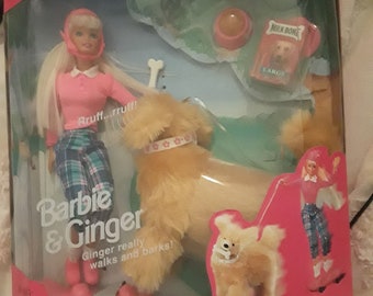 barbie plush dog