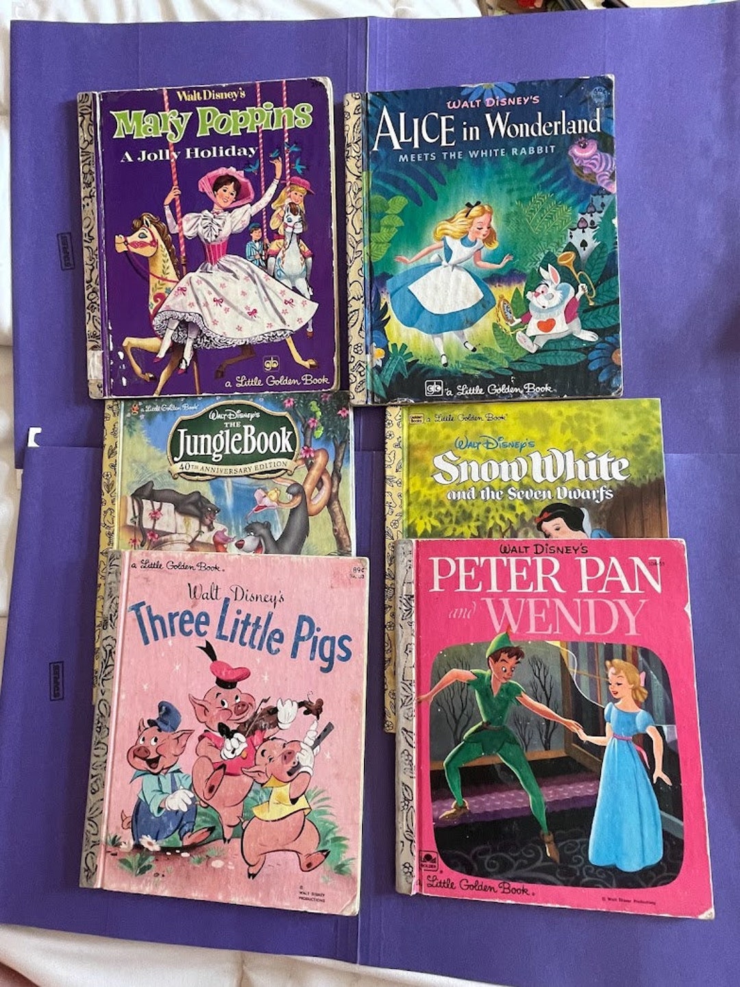 Vintage Golden Book Disney Book Lot Etsy
