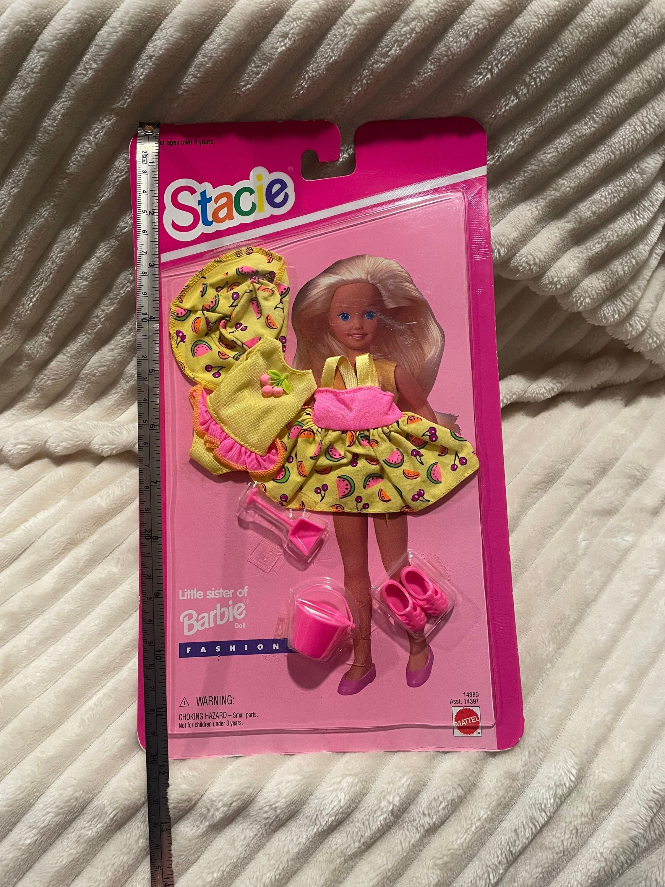 Mattel Barbie Little Sister Stacie Doll Outfit Sundress, Swimsuit