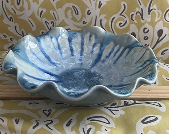 Pottery bowl EDGECOMB POTTERY MAINE chrystalline finish