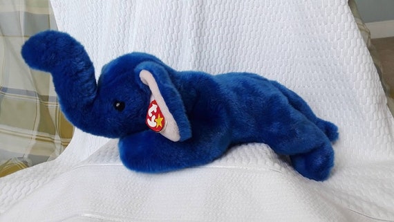 the Blue Elephant 1998 Ty Beanie Buddy PEANUT