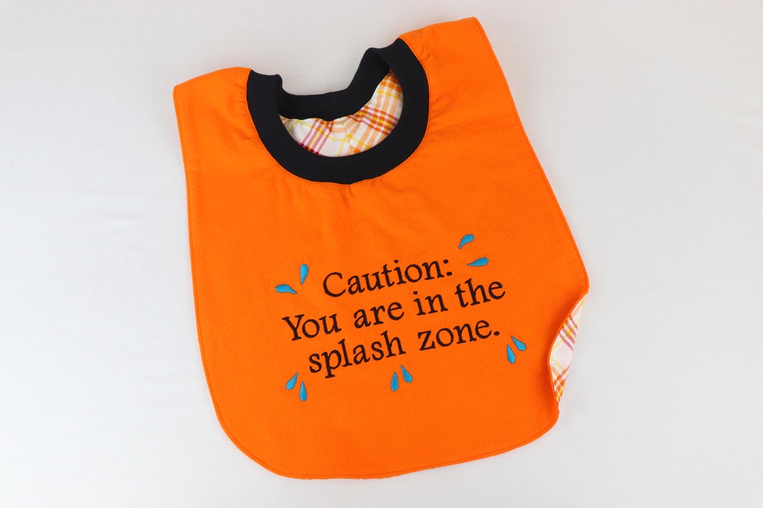 Dog Drool Bibs, Small to 3XL, Orange, Personalize Option, Pullover/no