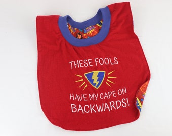 Dog Drool Bibs, Small to 3XL, Red, Personalize Option, Pullover/No Fasteners, Reversible Absorbent Cotton Flannel, Stretch Neck, Washable